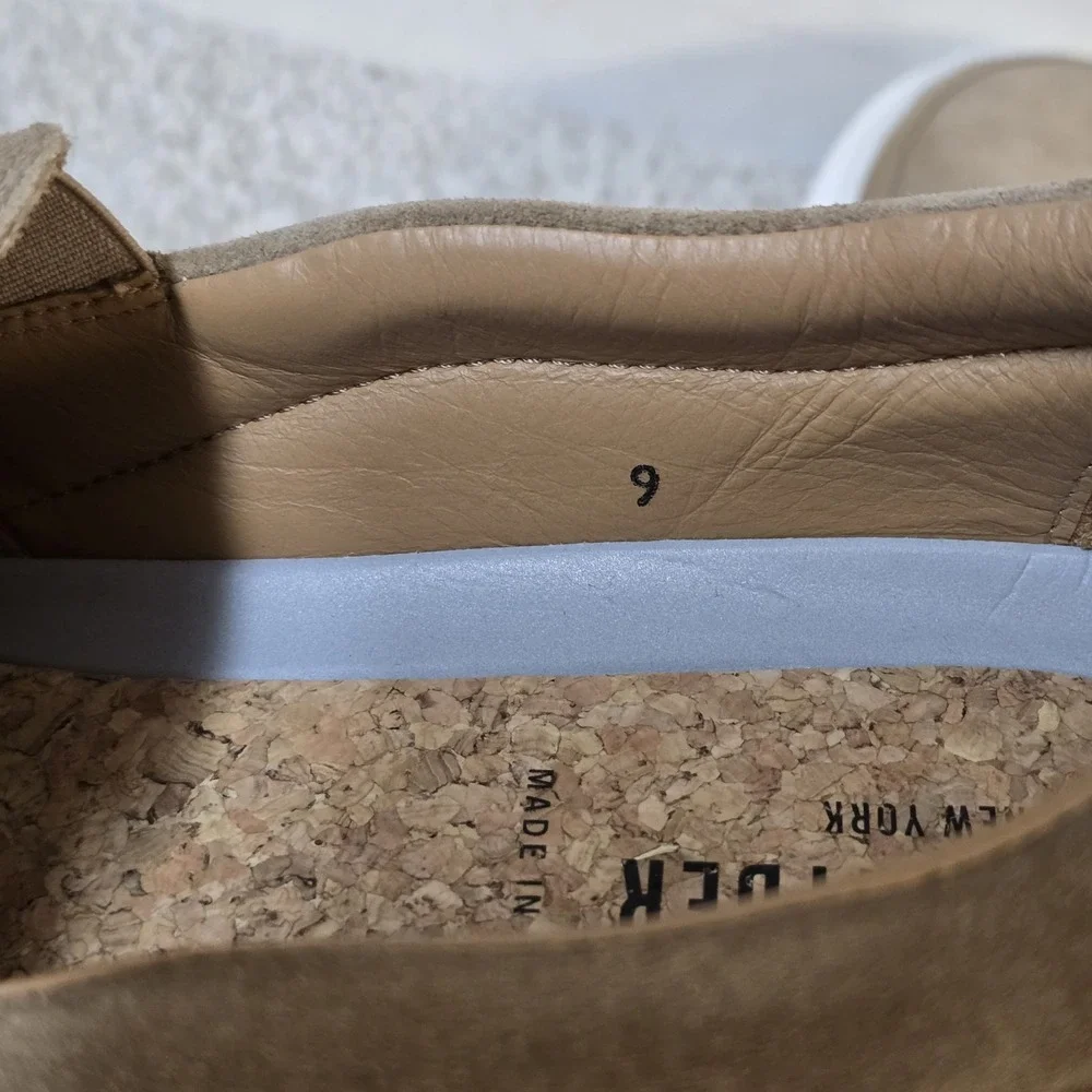 Todd Snyder Mens Tuscan‎ Slip On Suede Casual Shoes Cappucino Tan Sz 9 Italy
